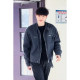 American cleanfit Harrington jacket men's spring and autumn Detroit denim jacket short retro washed motorcycle jacket