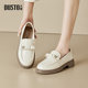 Dadong loafers women's shoes 2025 autumn new fashion trend comfortable simple round head bow set feet 5030
