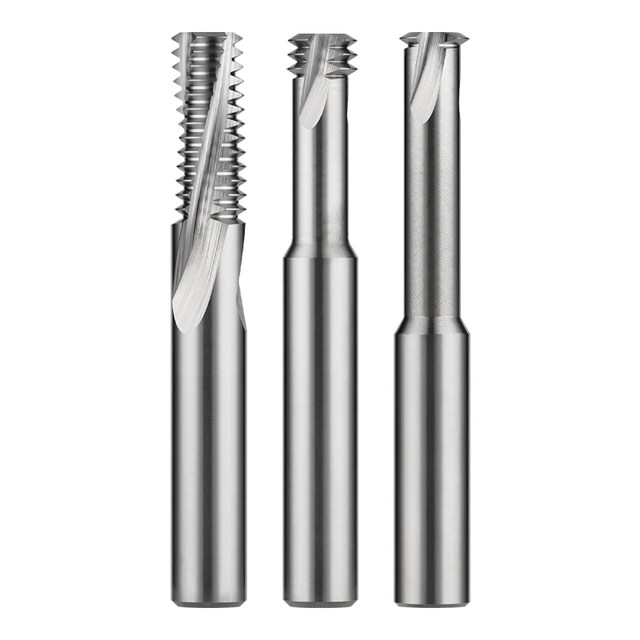 60 degree aluminum thread milling cutter single tooth three teeth full tooth machining center aluminum alloy colorful milling cutter M2M3M6M8