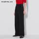 Mandesey black wide-leg pants for women 2025 summer high waist loose thin trousers drooping trousers floor pants