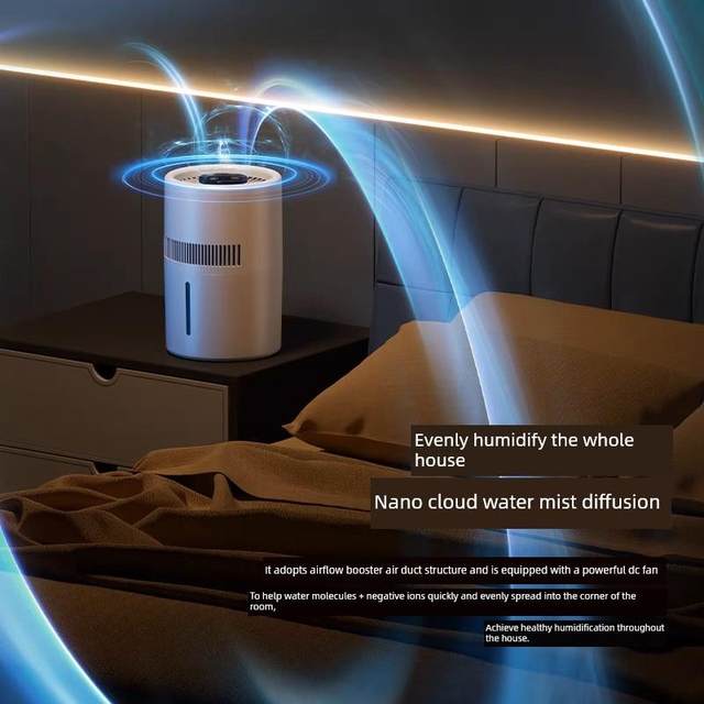 
Ronghu fog-free humidifier maternal and infant grade home for pregnant women and infants bedroom light air humidification and sterilization large capacity