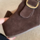 Chio2nd Nanfeng 5CM Heightened Birkenstock Shoes Women's Shoes Winter 2025 New Plush Thick Sole Plush Popular Shoes