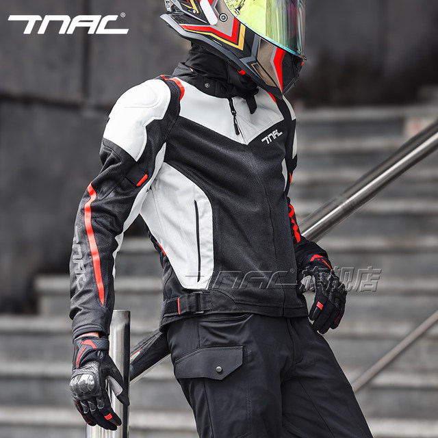 TNAC Tuochi Storm Motorcycle Summer Breathable Riding Suit Commuter Locomotive Anti-fall and Wear-resistant Men's All-Season Universal