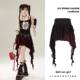 Japanese large-size soft girl skirt for women with summer design sense splicing gauze skirt irregular 2D fat mm hot girl skirt
