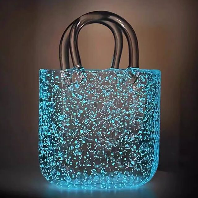 Flowers dedicated glass vase light luxury flower arrangement fluorescent home hydroponic utensils high value
