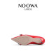 NOOWA pointed toe high heels women's wedding shoes 2025 new red slim heel temperament celebrity high-end French single shoes