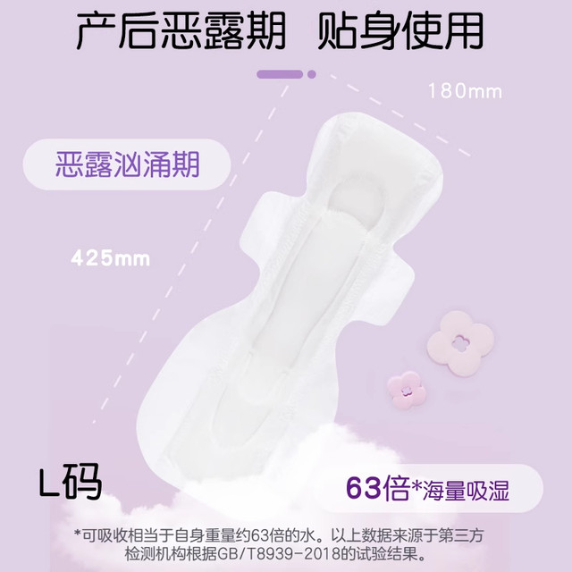 Pigeon -to -produce products New product confinement maternal postpartum sanitary napkin extended
