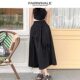 Mark Waffe white skirt for women 2025 new loose and slim A-line mid-length sweet and elegant skirt