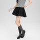
SEBICOA lettering French retro floral skirt + elastic waist cake fluffy skirt