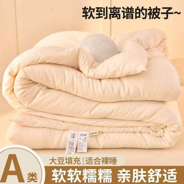 Class A maternal and infant grade soy protein fiber thickened winter quilt to keep warm spring and autumn quilt super soft student dormitory single and double