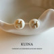 White letter H exquisite high-end light luxury earrings new hot temperament earrings female niche unique and beautiful earrings