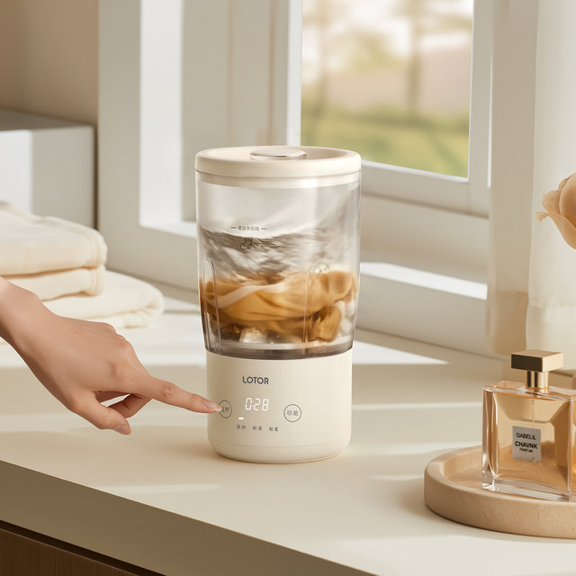 Lotor Laido double cup washing machine wireless mini lingerie pantyhose socks small portable washing cup