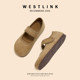 Xiyu Birkenmarie Jane shoes for women 2025 summer new French casual Velcro single shoes flat shallow mouth women's shoes