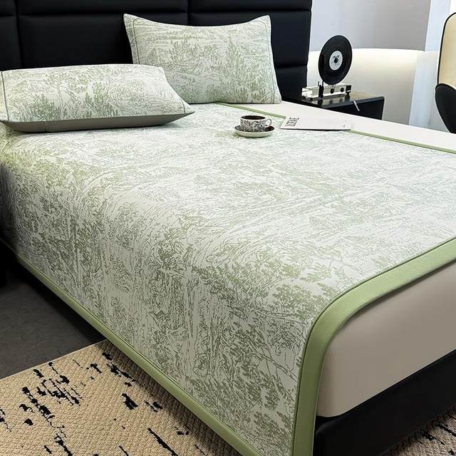 
Summer ice silk mat machine washable summer air-conditioned soft mat bed sheet 2025 new type A maternal and infant grade