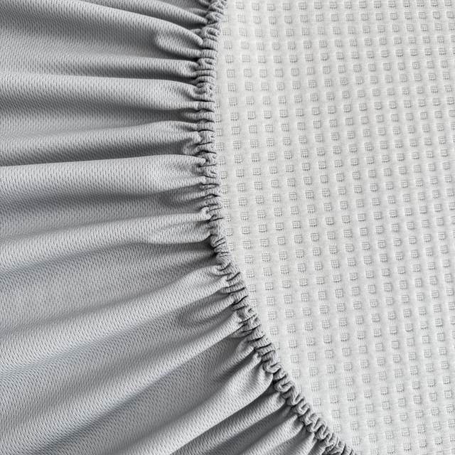 
Category A Maternal and Infant Grade Waffle Embroidered Bear Bingdou Bean Mat Three-piece Set Bed Sheet Style Ice Silk Soft Mat Can Be Machine Washed