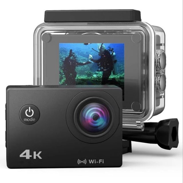 Sports camera Motorcycle riding anti -shake helmet recorder 4K fishing waterproof and anti -shake 360 ​​panoramic camera
