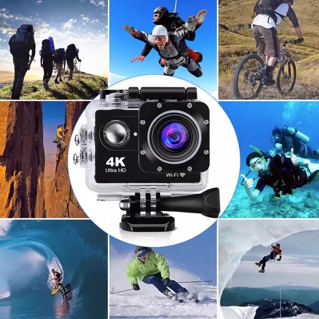 Sports camera Motorcycle riding anti -shake helmet recorder 4K fishing waterproof and anti -shake 360 ​​panoramic camera
