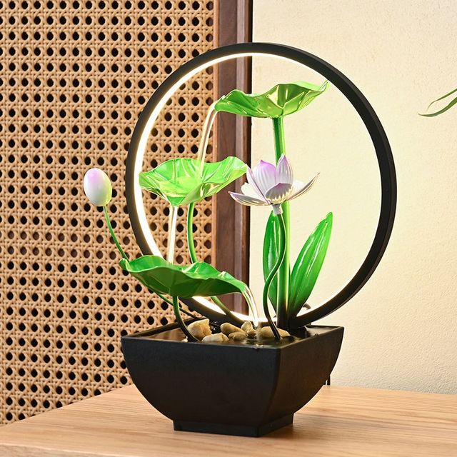 
Running water ornaments to make money, circulating water, opening gifts, home table, F side, living room, office, study, entrance hall, housewarming decoration