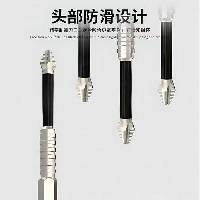 Impact-resistant anti-slip cross-border head strong magnetic high hardness electric drill electric screwdriver hexagonal wind hut set