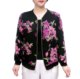Fashionable mother-wear chiffon printed cardigan long-sleeved jacket 2024 spring new large size loose versatile baseball uniform for women
