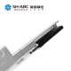 Drawer track slide rail hidden bottom support telescopic three-section track damping buffer drawer slide track