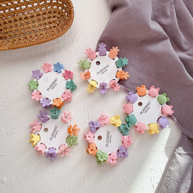 Korean candy-colored cute mini small children's grab clip solid color princess sweet broken hair clip Korean style hair accessories