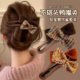 Bow duck-billed clip high-end 2025 new hair clip for women half-tied one-letter clip safety shark clip hair accessories
