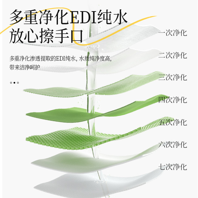 Pure water wet towel paper Baby hand mouth special research newborn baby wet paper towels Family affordable big bag 80 pump
