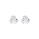 Suboji s999 sterling silver wishful knot earrings for women, niche earrings, high-end screw earrings to support pierced ears while sleeping without removing them