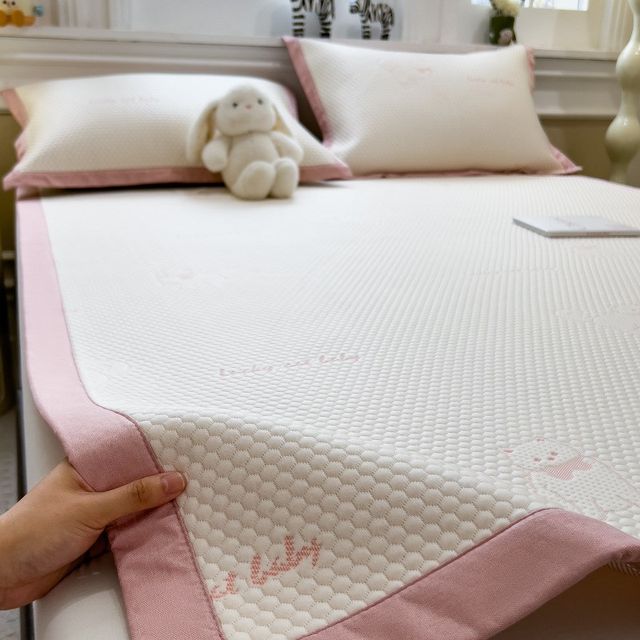 
Category A maternal and infant grade PE ethylene cool ice bean mat machine washable three-piece set thickened air-conditioned soft mat