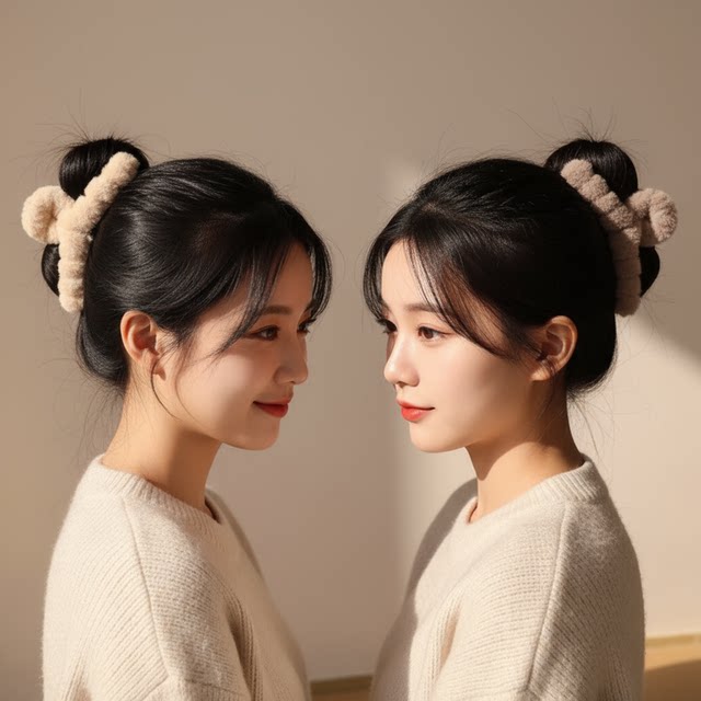 Autumn and winter versatile plush hair clip large hair hair clip hair shark clip women's hair grab hair accessories light luxury