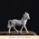 High-quality Dehua white porcelain animal white horse desktop small ornaments home gardening sand table water flow device landscaping ceramic accessories
