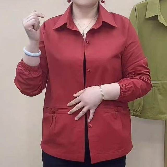 Extremely fast autumn new mother's clothing February and August casual thin coat loose large size cardigan for middle-aged women in their 50s and 60s