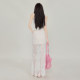
2025 summer new pure white lace spliced ​​hip skirt for women with slim fit and slim A-line long skirt