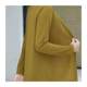 
Middle-aged and elderly autumn new long-sleeved bottoming shirt women's fashionable knitted cardigan mother's wear splicing fake two-piece top
