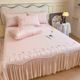 
Category A maternal and infant grade ice bean mat three-piece bed cover bed skirt summer ice silk mat air-conditioned soft mat cooling powder