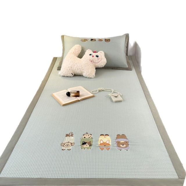 
Bed Category A Student Maternal and Infant Summer Mat Cool Feel Ice Bean Category A Student Bean Ice Cool Mat Three-piece Silk Mat Style