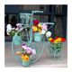 Creative European bicycle iron art n flower stand balcony flower stand pothos flower pot stand home gardening climbing pergola white