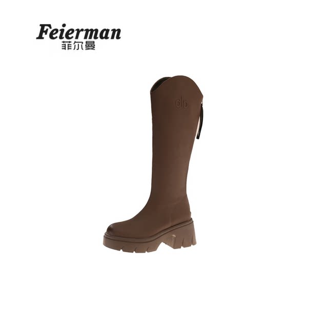 
FeierMan/Co new thick-soled, no-knee thick-heeled trendy fashion boots 9521