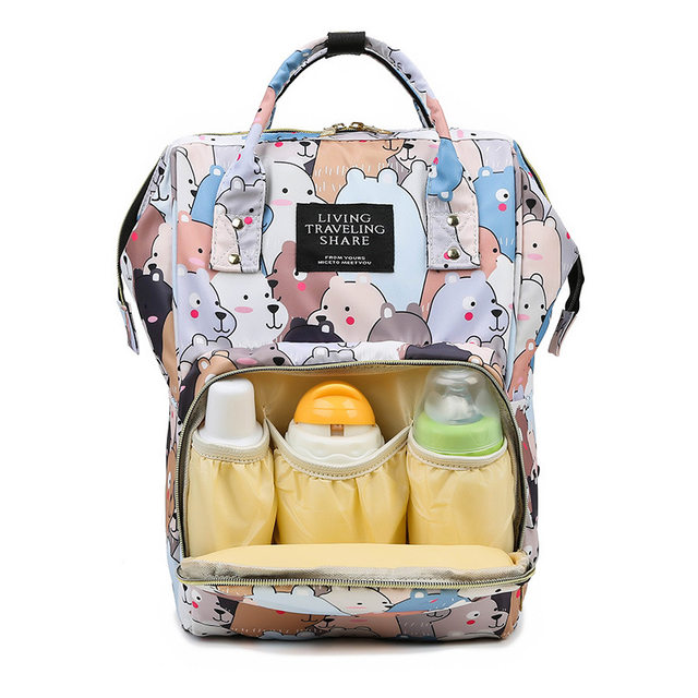 Mommy bag 2025 new multi-functional large capacity mommy backpack fashionable lightweight nylon mother and baby backpack