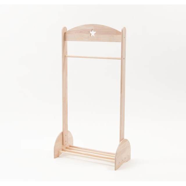 
Bolin Nordic style children's room decoration solid wood floor-standing star clothes hanger children's clothing mother and baby store shooting props