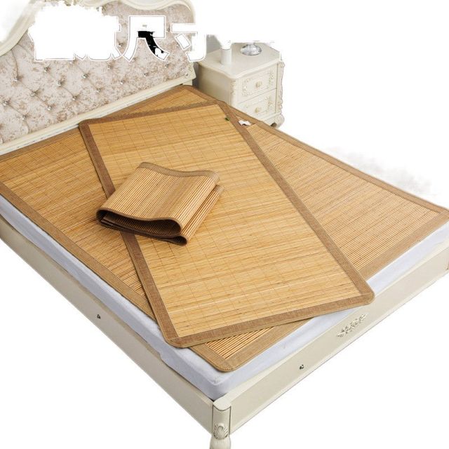 
Mother and baby mat bamboo mat f double-sided student dormitory straw mat 0.5m1.8m single and double folding straight mat