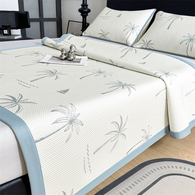 
2025 new style Bingdoudou mat A type v maternal and infant grade summer super cool bed sheet air-conditioned soft mat three-piece set