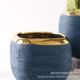 Creative hand-made brushed ceramic flower pot ornaments indoor balcony home gardening decoration succulent small flower pot
