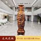 
Floor-standing vase, dragon and phoenix auspicious ornaments, a pair of Chinese-style home living room foyer decorations