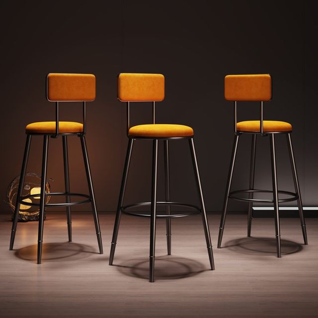 Household chair bar table chair leisure industry wind porch metal plus coffee shop high stool retro commercial hotel chair
