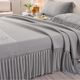 Summer ice silk mat A-class mother-child grade machine-washable iced bean soft mat gradient bed skirt mat 2025 new