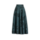 2025 Spring and Autumn New Printed Drooping Skirt for Women High Waist Slim Large Size Over-Knee A-line Skirt Large Swing Mid-Long Skirt
