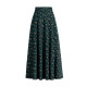 2025 Spring and Autumn New Half-length Skirt Print High Waist Slim Large Size Large Size Dangling Versatile A-line Skirt Women's Skirt
