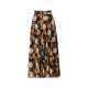 Summer new versatile chiffon skirt female retro high waist A -line long skirt big size dancing skirt